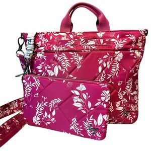Lug Pink Floral Crossbody Bag Set
